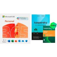 Microsoft 365 Personal ESD - Digital para Download + Kaspersky Standard + Kaspersky Password Manager 1 Dispositivo 1 Ano, Digital para Download