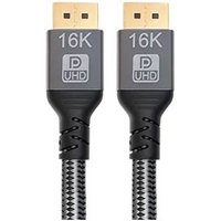 Cabo DisplayPort Storm Tech, 2.1, 16K 60Hz, Plugs de Metal, 3 Metros, Preto - CBDP0014