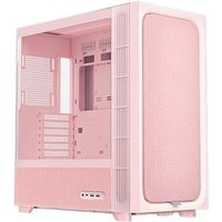 Gabinete Gamer TRYX Flova F50, Mid-Tower, ATX, com Fan Cross-Flow e Vidro Temperado, Rosa, Sem Fonte - C-F500F-FM1E-G0Q