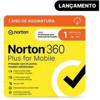 Antivírus Norton 360 Plus For Mobile, 1 Dispositivo, 12 Meses, Android e iOS, Digital Para Download - 21484452