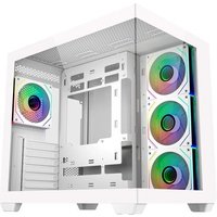 Gabinete Gamer Cooler Master Elite 681 White, Mid Tower, ATX, Lateral e Frontal em Vidro, 4x FAN ARGB, Branco - E681-WHNN-S00