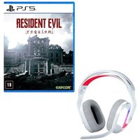 Headset Gamer Sem Fio Logitech G Astro A20 X Branco + Jogo Resident Evil Requiem, PS5