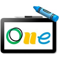 KIT CREATIVE - Mesa Digitalizadora Wacom One, 12 + Pen Drive 64GB SanDisk Crayola USB-C, Cerulean Blue
