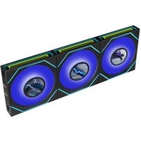 Kit Ventoinhas Lian Li Uni Fan SL INF LCD Flex, 3x 120mm, ARGB, Tela LCD 1.8 IPS, Espelho Infinito, Preto - 12SLIND1F3B