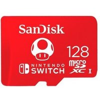 Cartão de Memória SanDisk Micro SD Nintendo Switch 128GB, 100MB/s - SDSQXAO-128G-GNCZN