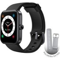 SmartWatch KaBuM! smart 700, Preto, Pulseira Extra Cinza Claro, Compatível IoT Alexa - KBSAC019
