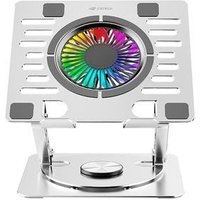 Base Para Notebook 15,6" Gamer C3Tech, LED Azul, Giratória, Branco - NBC-1000SI