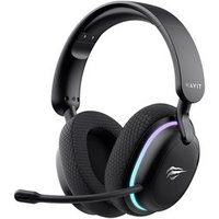 Headset Gamer Sem Fio Professional Fuxi-H7, RGB, Tri Mode, Bluetooth, Recarregável, USB-C, Preto - Fuxi-H7 Black