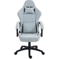 Cadeira Gamer Husky Tempest 700, Até 145kg, Almofadas, Reclinável 150º, Tecido, Descanso para Pés, Cinza - HCG700CZT