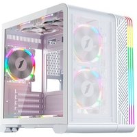 Gabinete Gamer 1STPLAYER VT5, Mid Tower, RGB, ATX, Lateral em Vidro Temperado, 3X Fans, Branco - VT5-WH-3FS7