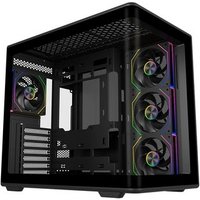 Gabinete Gamer Cooler Master Elite 600 Black ARGB, Mid Tower, ATX, Lateral e Frontal em Vidro, 4x FAN ARGB, Preto - E600-KGNN-S01