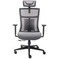 Cadeira Office Elements Vertta Pro, Até 150 kg, Reclinável, Braços 3D, Cilindro Classe 4, Cinza e Preto - 70049
