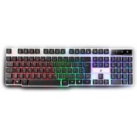 Teclado Gamer Semi Mecânico Rise Mode G1 Full, USB, Preto e Branco - RM-TG-01-BW