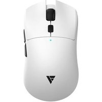 Mouse Gamer Force One Hoku Pro-wh, 26.000 DPI, 4 Switchs Alternáveis, Dual Mode Wireless ou Wired USB-C, Recarregável, Branco - FR.MO.HK.02