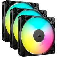 Kit com 3 Ventoinhas Corsair RS120 ARGB, 120mm, PWM, Preto - CO-9050181-WW