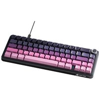 Teclado Mecânico Gamer Attack Shark X66, 65% Compacto, RGB, Blackberry, Roxo/Preto - AS-X66-BB-RY