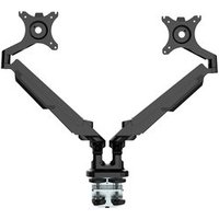 Suporte de Mesa Articulado para 2 Monitores de 17" a 32" FlexiSpot MA8D2, Ajustes com Pistão a Gás, VESA, Preto - MA8D2B