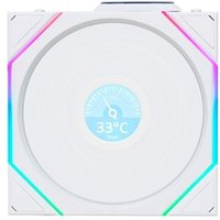 Ventoinha Lian Li UNI FAN TL LCD, 120mm, ARGB, Reverse Blade, Branca - 12RTLLCD1W1W