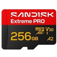 Cartão de Memória Sandisk Extreme Pro MicroSD 256GB, UHS-I, Classe 10, com Adaptador - SDSQXCJ-256G-GS6MA