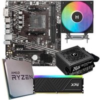Placa Mãe MSI A520M-A PRO + 5 5500F + Air Cooler MACH1 ARTIC 120mm + Memória XPG 8GB + Fonte 500W