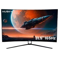 Monitor Gamer Husky Hailstorm 31.5' LED, Curvo, 165 Hz, Full HD, 1ms, Adaptive Sync, HDMI/DisplayPort, Ajuste de Ângulo - HGMT002