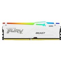 Memória RAM Kingston Fury Beast para Intel XMP, RGB, 16GB, 5600MHz, DDR5, CL40, Branco - KF556C40BWA-16