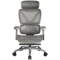 Cadeira Office ThunderX3 XTC Mesh, Até 150Kg, Reclinável, Braço 3D, Cilindro de Gás Classe 4, Nylon, Cinza - 80902