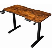 Mesa Gamer Lift Rise Mode Madeira MDF, Com Regulagem de Altura Elétrica, 1 Motor, 3 Memorizações, Rústico - RM-ML-01-MR