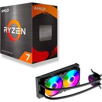 Processador AMD Ryzen 7 5800XT, 3.8 GHz (4.8 GHz Max Turbo), Cache 32MB, 8 Núcleos, 16 Threads, AM4, Sem Vídeo Integrado - 100-100001582WOF + Water Cooler MACH1 Logic, RGB, 240mm, AMD e Intel, Preto - GK240