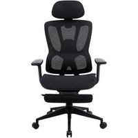 Cadeira Office XT-Office Presidente NR17, Até 130kg, Braço 4D, Ajustável, Preto - XTO-009