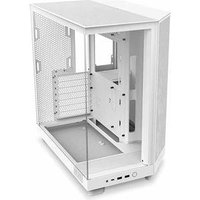 Gabinete Gamer NZXT H6 Flow, Flow Edition, ATX, Mid Tower, Lateral em Vidro Temperado, Branco - CC-H61FW-01