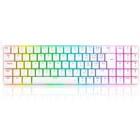 Teclado Mecânico Gamer Redragon Ashe, RGB, Switch Red Branco - K626-KB-W (PT-RED)