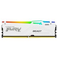 Memória RAM Kingston Fury Beast Expo, RGB, 32GB, 6000MT/s, DDR5, DIMM, CL30, Branco - KF560C30BWEA-32