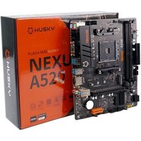 Placa-Mãe Husky Nexus A520, M.2 NVMe, DDR4 3200MHz, Ryzen 5000/4000/3000, Micro-ATX, 64GB Dual Channel - HPM520