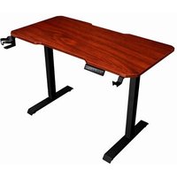 Mesa Gamer Lift Rise Mode Madeira MDF, Com Regulagem de Altura Elétrica, 1 Motor, 3 Memorizações, Nogal - RM-ML-01-MN