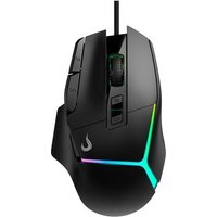 Mouse Gamer Rise Mode Laser Pro Black RGB, 16000 DPI, 10 Botões, Preto - RM-MG-LP-B