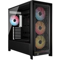 Gabinete Gamer Corsair 5000D RS ARGB, Mid Tower, E-ATX, Lateral em Vidro temperado, 4x FANs, Preto - CC-9011309-WW
