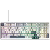 Teclado Magnético Gamer Attack Shark X98 HE, Rapid Trigger, 8000Hz, 0.01ms, 98 Teclas, Starlight White, Branco - AS-X98HE-SL
