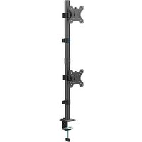 Suporte de Mesa Articulado para Monitor de 13" a 32" Ergofirst, Montagem Vertical, Ajuste de Inclinação, Altura e Giro, Preto - G01-C002N