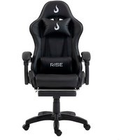 Cadeira Gamer Rise Mode X06, Ângulo Ajustável, Até 120Kg, Apoio Para os Pés Retrátil, Preto - RM-CG-X06-BK