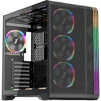 Gabinete Gamer 1STPLAYER VT7, Mid Tower, ATX, Lateral em Vidro Temperado, Sem Fan, Preto - VT7-BK