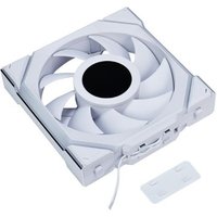 Ventoinha Lian Li UNI FAN SL LCD, 120mm, ARGB, Reverse Blade, Branco - 12RSLLCD1W1W