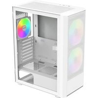 Gabinete Gamer X2 PLUS, Mid Tower, Lateral em Vidro, 3X Fans, Branco - X2PLUSB