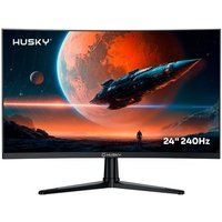 Monitor Gamer Curvo Husky Boreal 24", FHD, 240Hz, 1ms, Adaptive Sync, VA, DisplayPort e HDMI, HDR - HMG00524PT