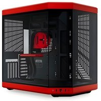 Gabinete Gamer HYTE Y70, Mid Tower, EATX, Vidro Temperado Panorâmico, Preto e Vermelho - CS-HYTE-Y70-BR