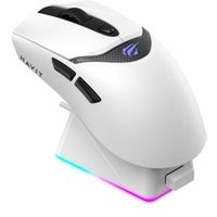 Mouse Gamer Sem Fio Havit Houyi-M4 Pro X, Sensor PAW3395, 26000 DPI, Com Dock de Carregamento, Branco - Houyi-M4 Pro X
