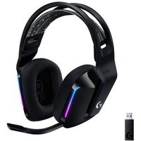 Headset Gamer Sem Fio Logitech G733 7.1 Dolby Surround RGB LIGHTSYNC, Blue VOICE para PC e PlayStation, Preto - 981-000863