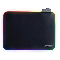 Mousepad Gamer Warrior Cronos, RGB, 360x260mm, USB, Flexivel, Base Emborrachada, Preto - AC333