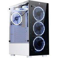 Gabinete Gamer Rise Mode Glass 06X Frost, Mid Tower, ATX, Frontal e Lateral em Vidro Temperado, Sem FANs, Branco - RM-WT-06X-FW
