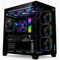 Gabinete Gamer Liketec Zeus V3, ATX, Frontal e Lateral em Vidro Temperado, Sem Fans, Preto - LC-KB-ZEUSV3-2025-1000